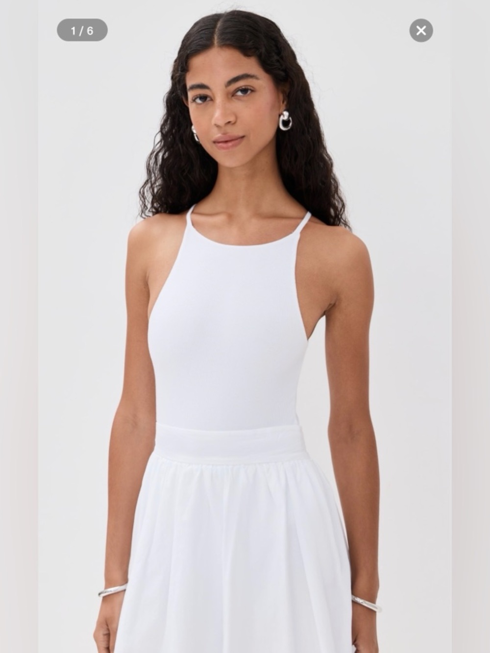 Brand new! Le Bop thong bodysuit. White. Size small